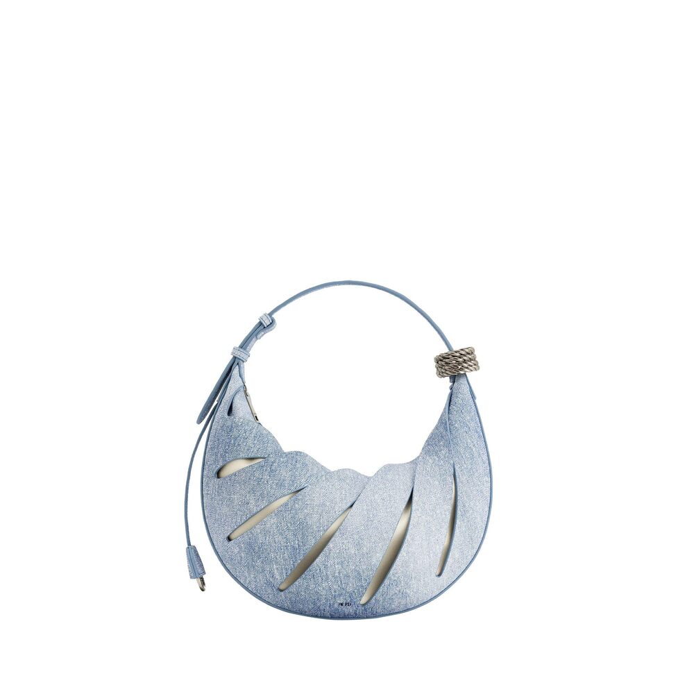 7663 Jana Hollow Out Shoulder Bag - Blue